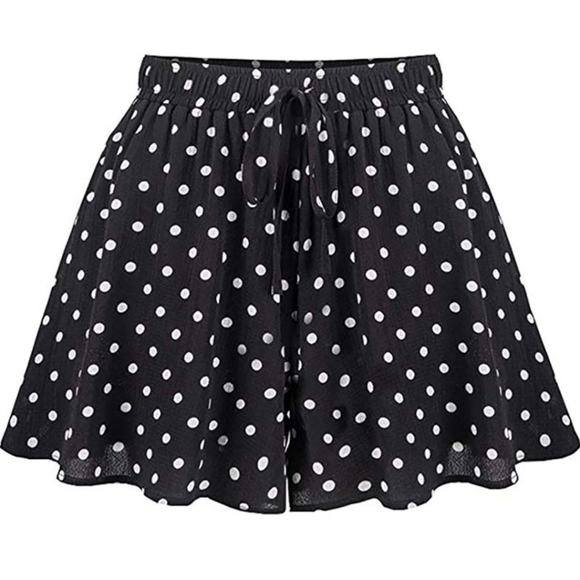 Gooket Pants - Gooket Women's Summer Flowy Chiffon Wide Leg Shorts High Waist Culottes Shorts